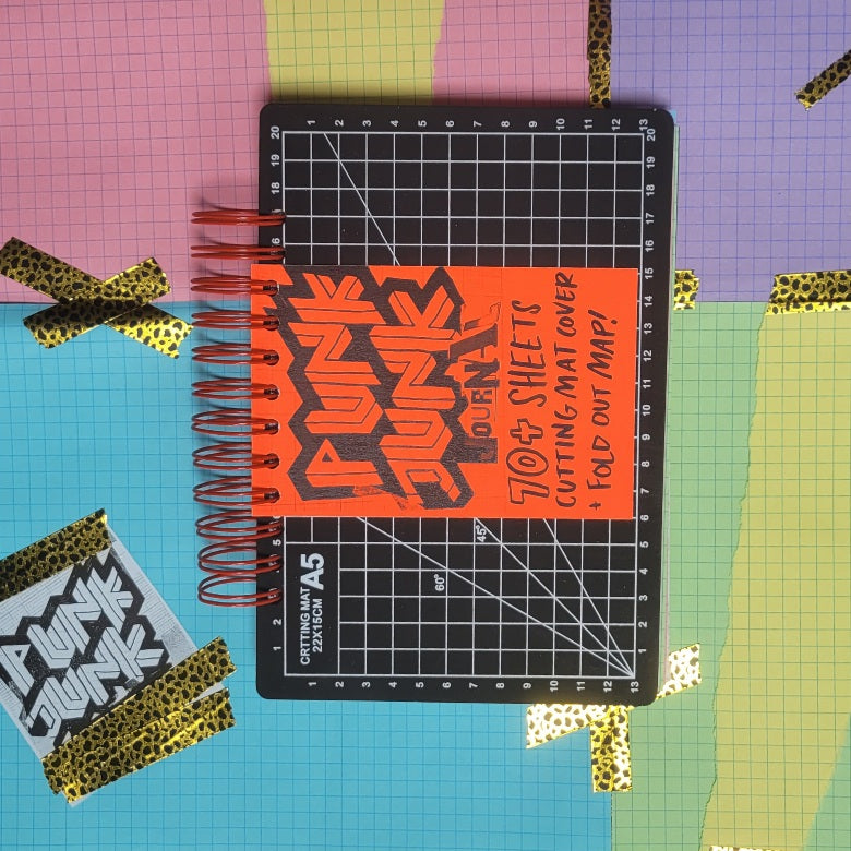 A5 PUNK JUNK JOURNAL - 140+ Pages with CUTTING MAT COVER