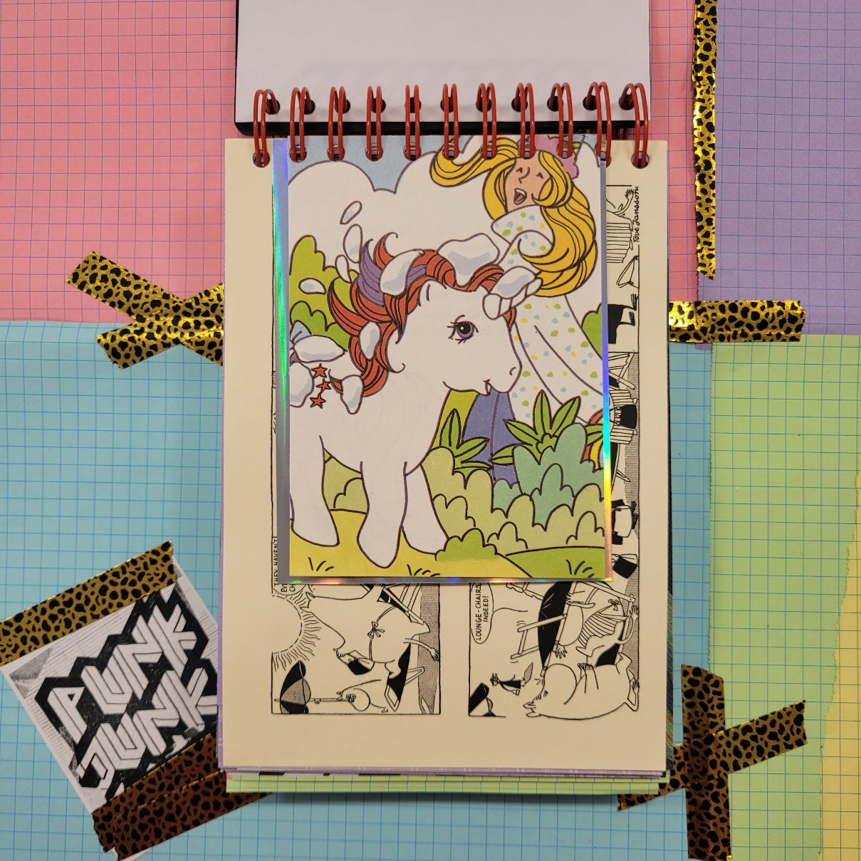 A5 PUNK JUNK JOURNAL - 260+ Pages with CUTTING MAT COVER - COLLAGEMANIA EDITION!