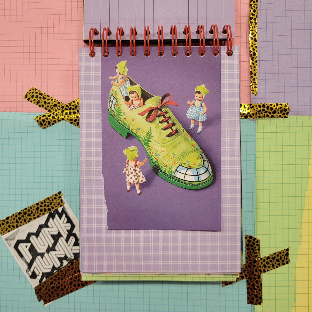A5 PUNK JUNK JOURNAL - 260+ Pages with CUTTING MAT COVER - COLLAGEMANIA EDITION!