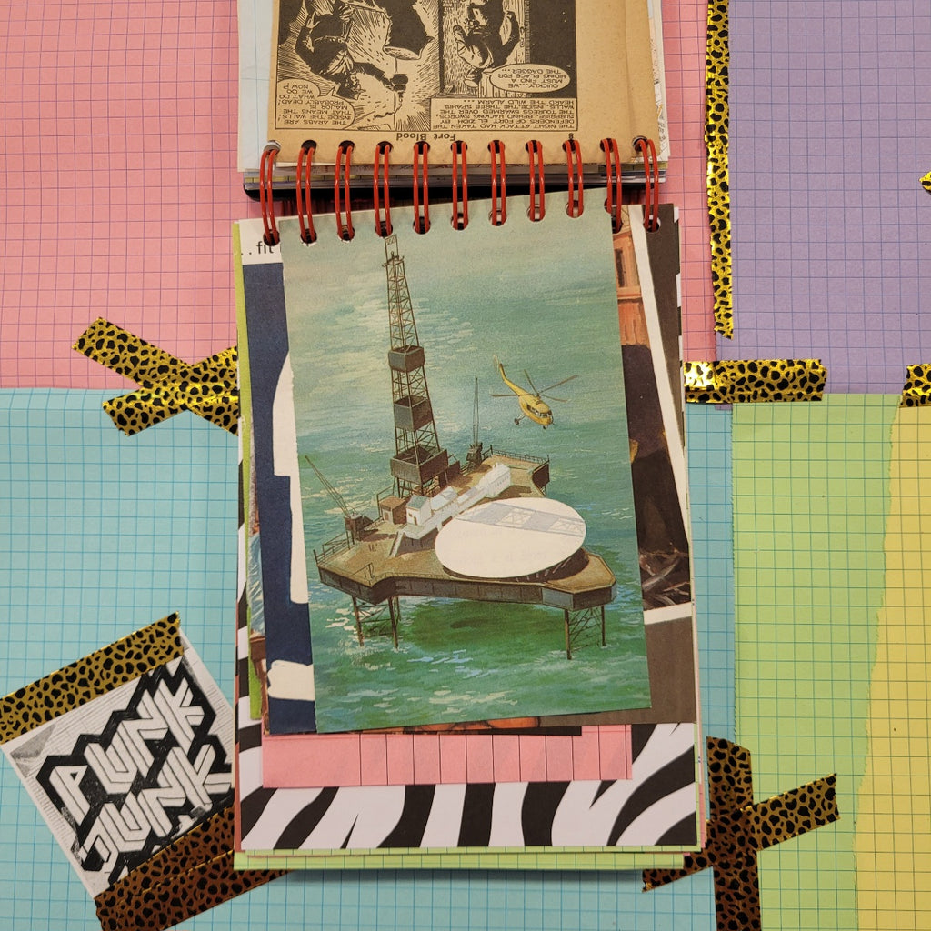A5 PUNK JUNK JOURNAL - 260+ Pages with CUTTING MAT COVER - COLLAGEMANIA EDITION!