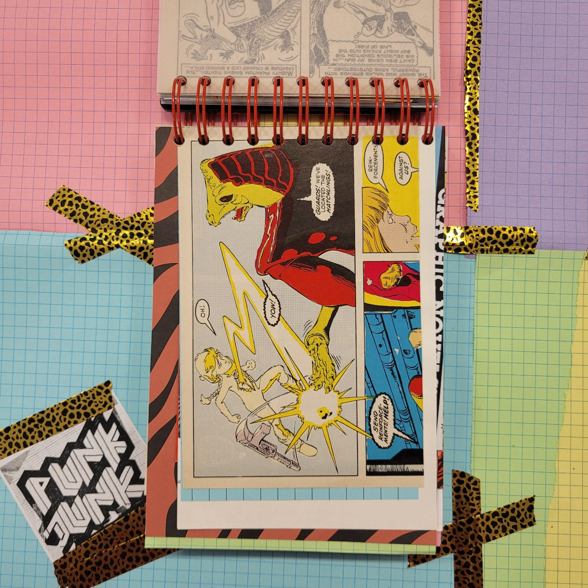 A5 PUNK JUNK JOURNAL - 260+ Pages with CUTTING MAT COVER - COLLAGEMANIA EDITION!