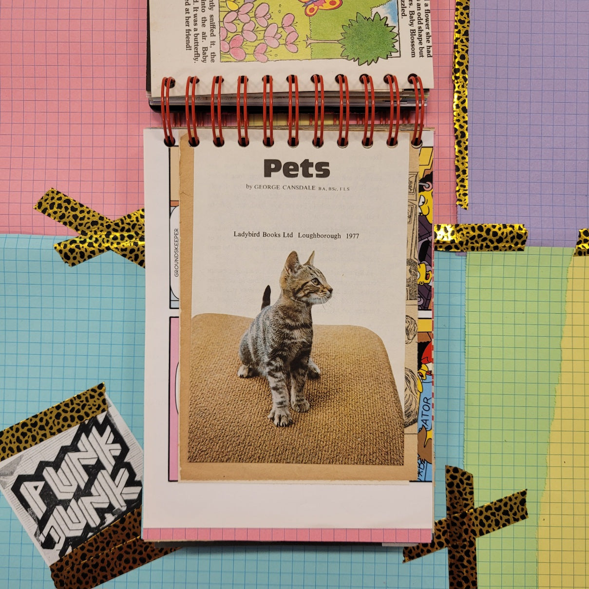 A5 PUNK JUNK JOURNAL - 260+ Pages with CUTTING MAT COVER - COLLAGEMANIA EDITION!