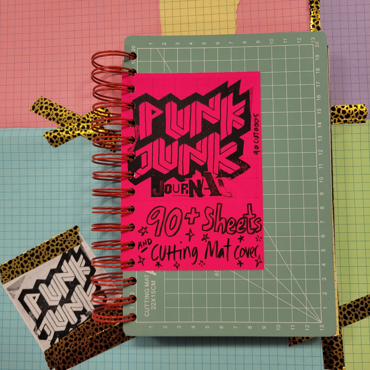 A5 PUNK JUNK JOURNAL - 180+ Pages with CUTTING MAT COVER