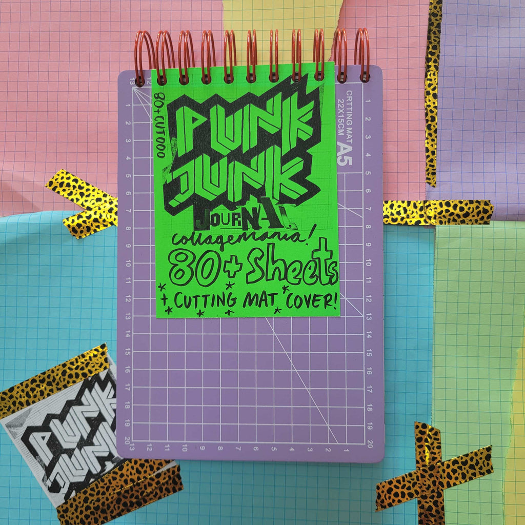 A5 PUNK JUNK JOURNAL - 160+ Pages with CUTTING MAT COVER